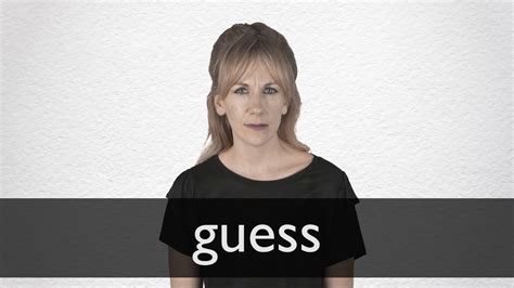 guess bags pronunciation|guess meaning in english.